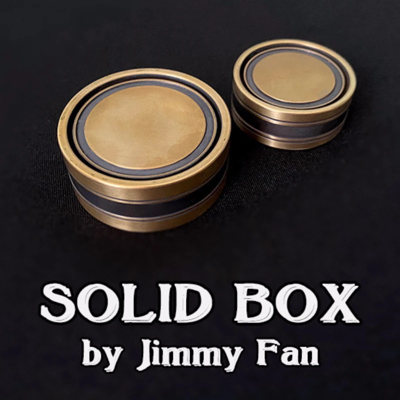 

Твердый ящик от Jimmy Fan Magic Монета для фосов Vanish Magic Magician Close Up иллюзии, трюк, реквизит alism Stone Box Fun