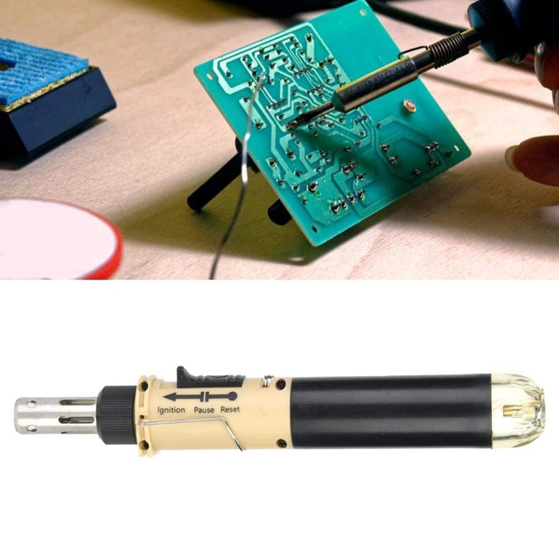 

12 in 1 Butane Gas Soldering Iron Kit Adjustable Flame Cordless Butane Powered Soldering Iron Welding Torch Solder Tool