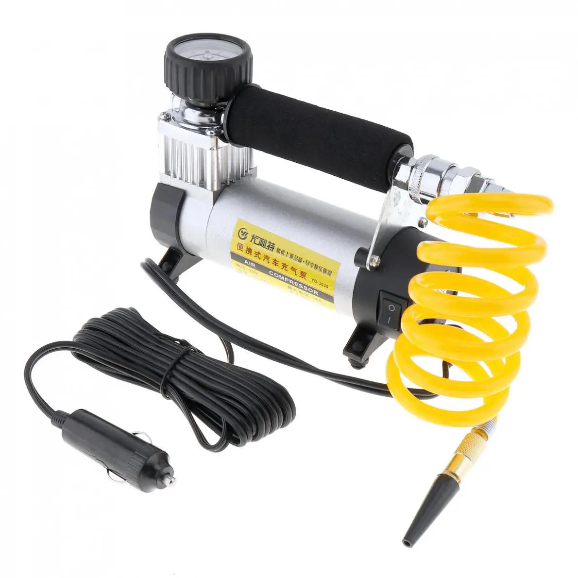 Портативный супер поток DC 12V 100PSI авто шины надувной насос/автомобильный