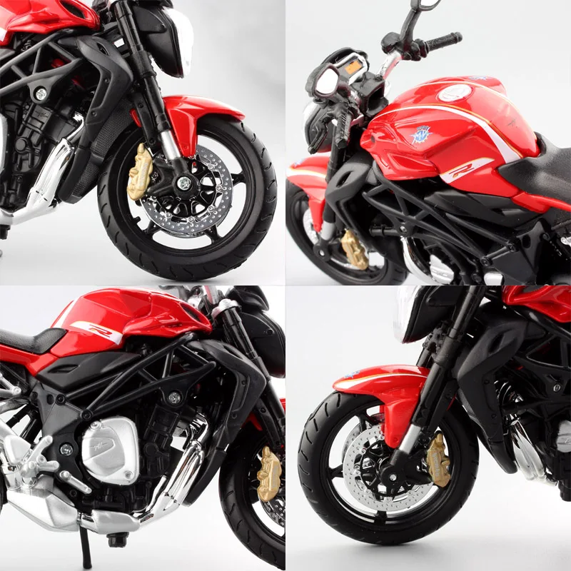 Детские 1:12 в масштабе MV Agusta F4 Brutale 1090 RR R Diecasts& Toy Vehicles модель мотоцикла Коллекционная для миниатюрных