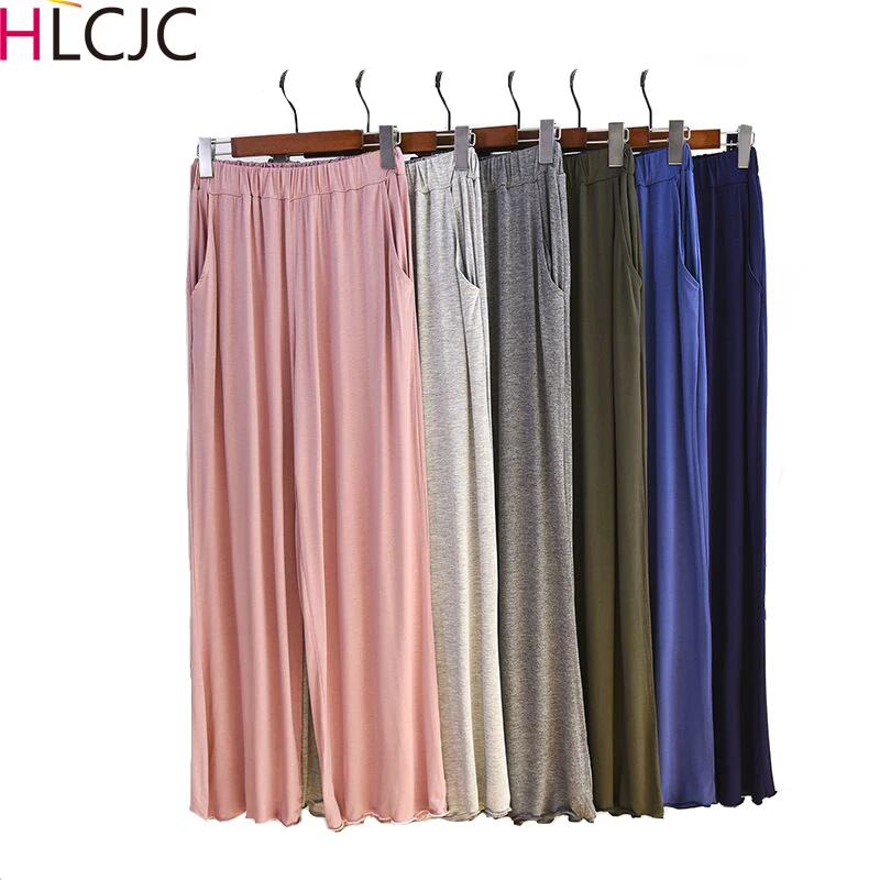 Женские брюки для сна из модала удобные эластичные домашние пижамные штаны