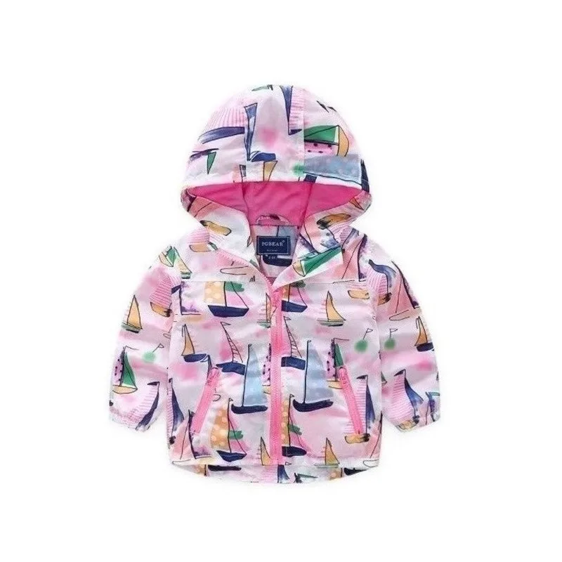 Детская куртка с принтом Thunderers ветровка длинными рукавами и капюшоном