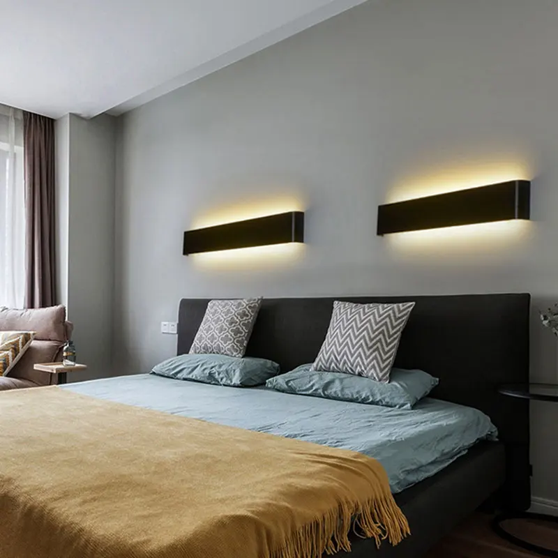 

Modern LED Wall Lamp Indoor Aluminum Bathroom Mirror Light Bedroom Bedside Living Room Hallway Stair Home Decor