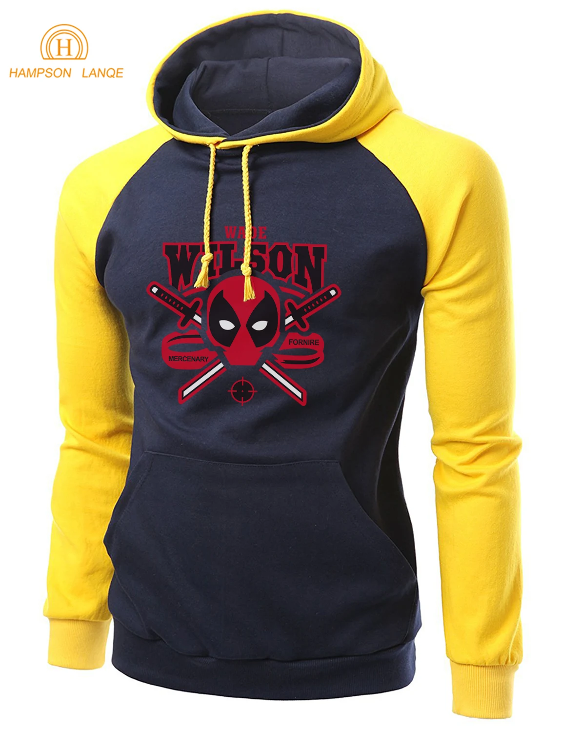 Супер герой Дэдпул мужской спортивный костюм 2020 осень зима флис хип хоп