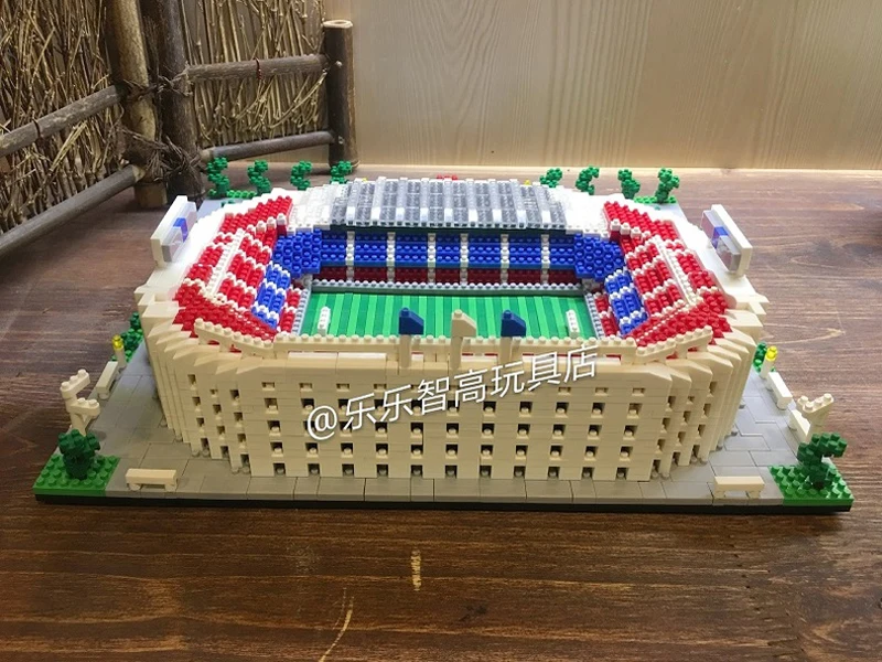 Здание звезда Испания Barcelona Football Club &quotCamp Nou 3D модель Алмаз строительные блоки