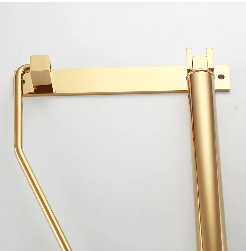 Tuqiu настенная вешалка для одежды держатель складная латунная Золотая