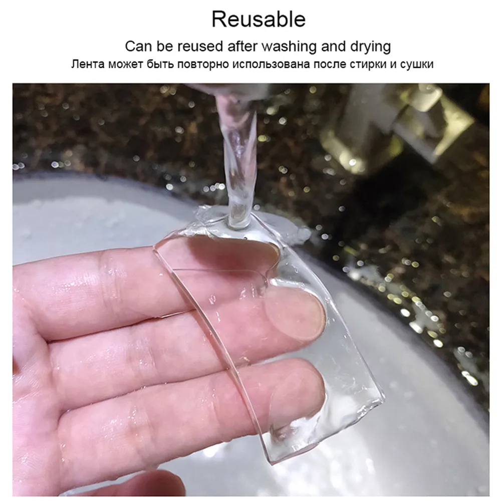 

1M/2M/5M Nano Tape Double Sided Tape Transparent No Trace Reusable Waterproof Adhesive Tape Cleanable Home gekkotape