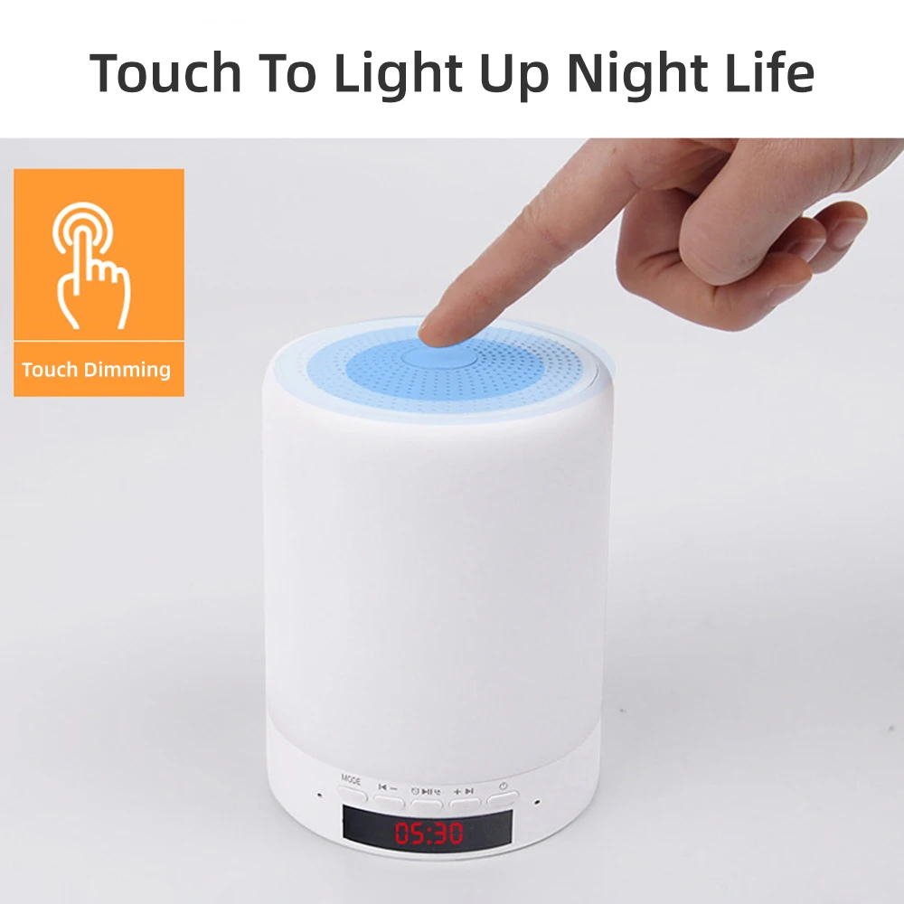 Настольная лампа Bluetooth-динамик светодиодный ная подсветка поддержка TF-карты