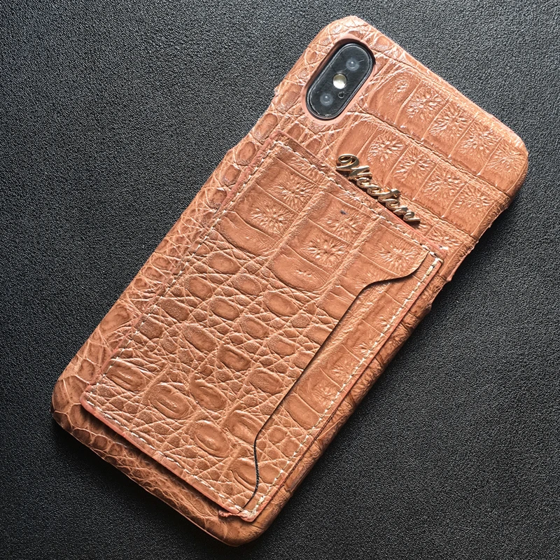 Brown Чехол-подставка из крокодиловой кожи для iPhone 11 Pro 6s 6 7 8 Plus X XS Max XR карта, карман, держатель чехол для Airpods чехол - Цвет: Brown