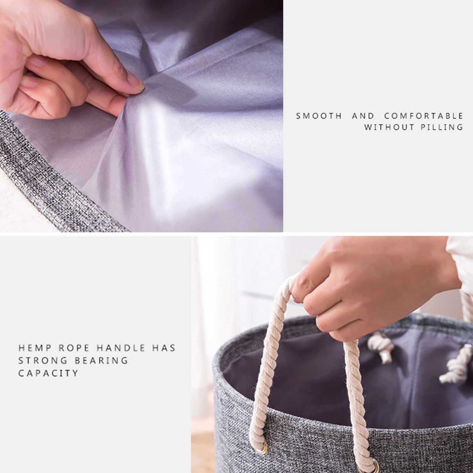 

100L Storage Bag Laundry Baskets With Handles Container Extra Large Heavy Duty Storage Basket With Reinforced Handler For Cloth