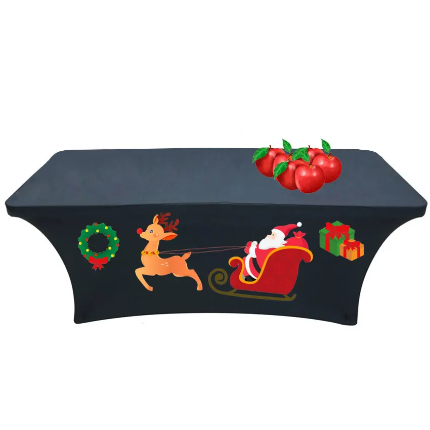 Cloth 4ft 6ft 8ft Advertising Spandex Tablecloth For Trade Show Outdoor Display