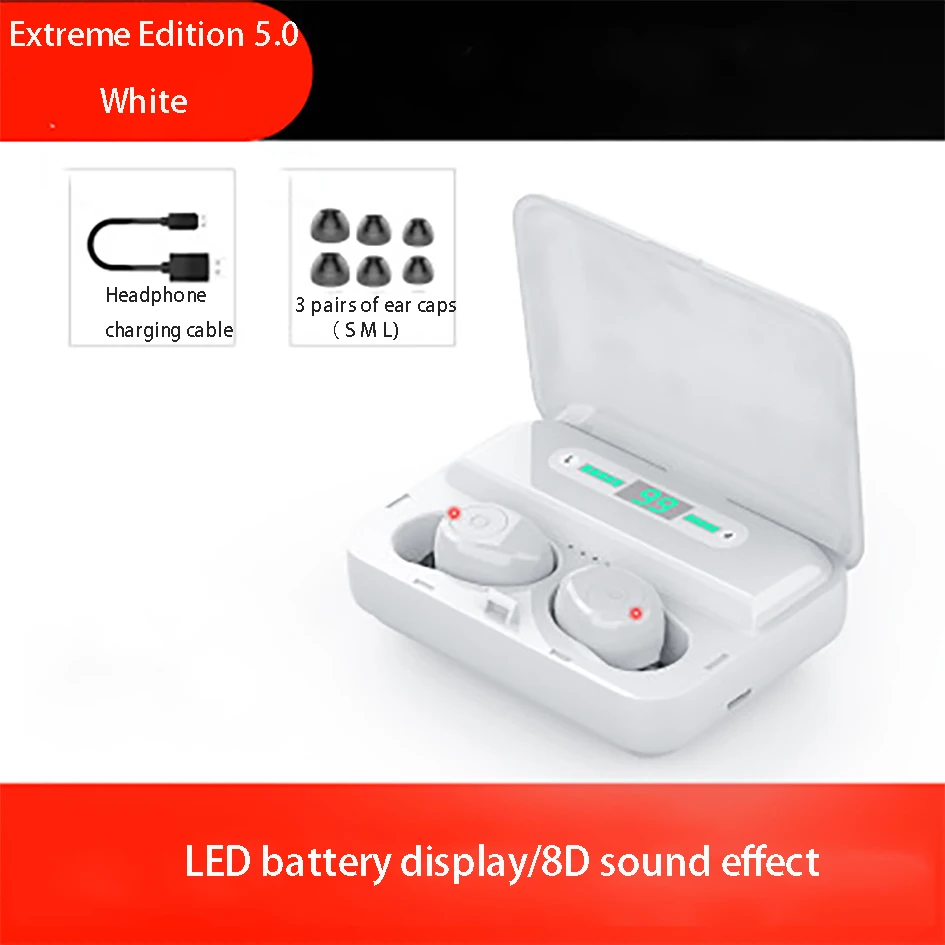 TWSF9 беспроводной bluetooth 5 0 LED водонепроницаемый мини спортивный HIFI подходит для Xiaomi