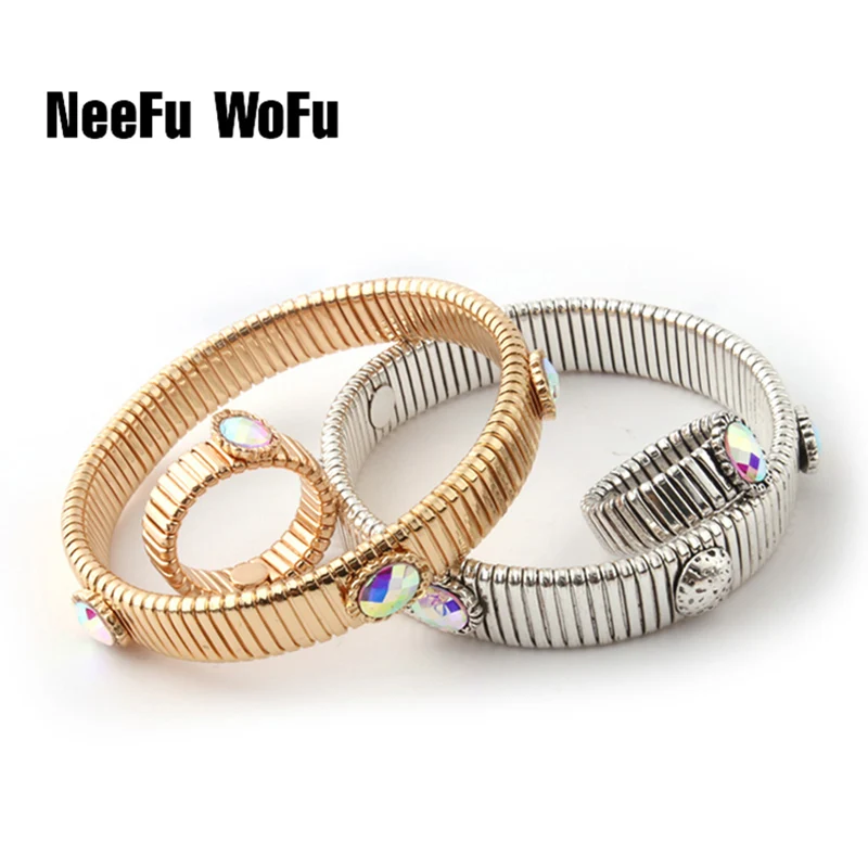 

NeeFuWoFu Spring chain set Bracelet plating gold Copper Natural stone Bracelets Bohemia de Madera Pulseira Estrela de Cinco