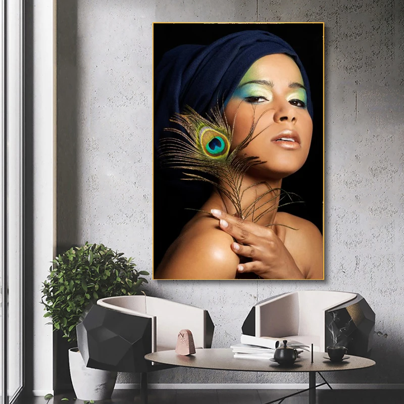 Современное искусство Плакаты для девочек и принты настенный художественный