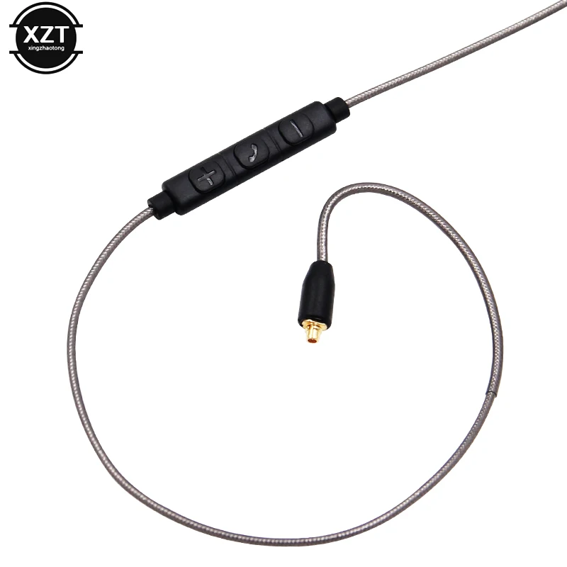 Кабель MMCX 3 5 мм для наушников Shure SE215 SE425 SE535 SE846 UE900 сменный кабель с микрофоном iphone