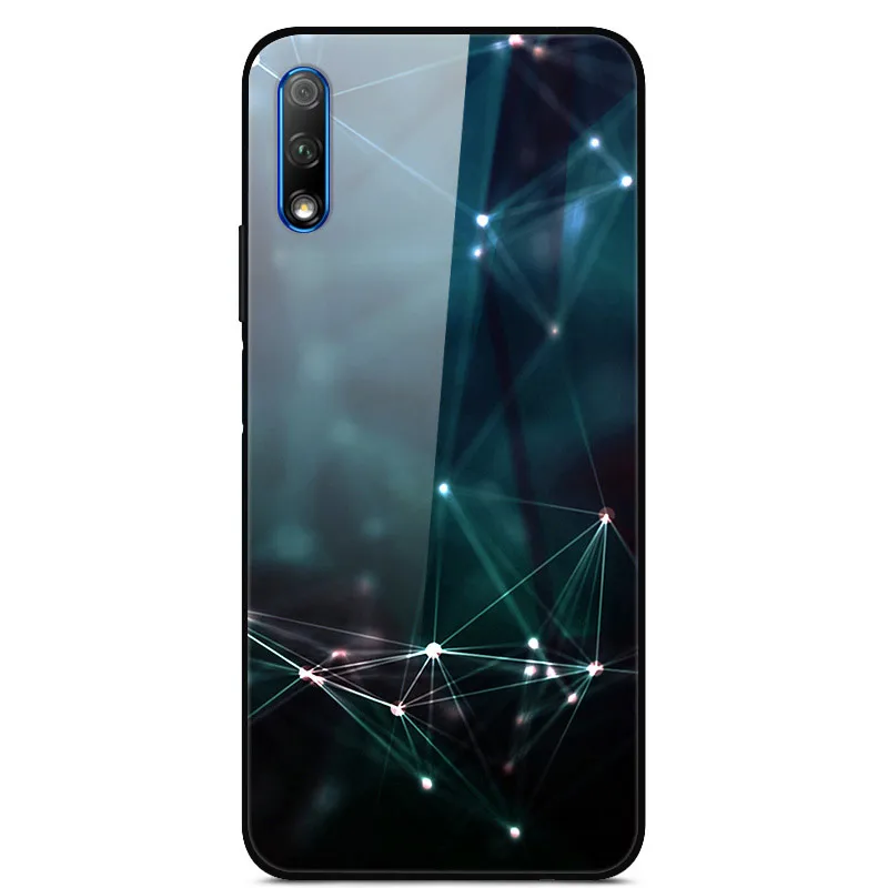 Роскошный чехол для huawei Honor 9X, чехол из закаленного стекла, силиконовый чехол для телефона huawei Honor 9X X9 9 X, чехол s для Honor 9X - Цвет: 34