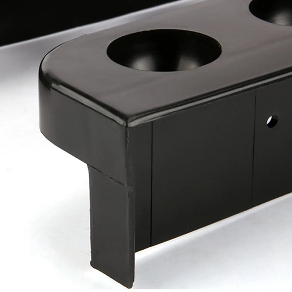 

2pcs 6-Slot Billiard Cue Rack Wall Mounted Pool Cue Stick Holder Fishing Rod Stand (Black)