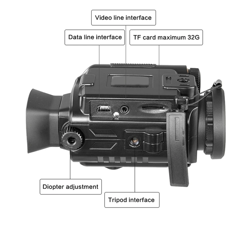 Цифровой инфракрасный монокулярный мини-телескоп с функцией ночного видения 8 Гб