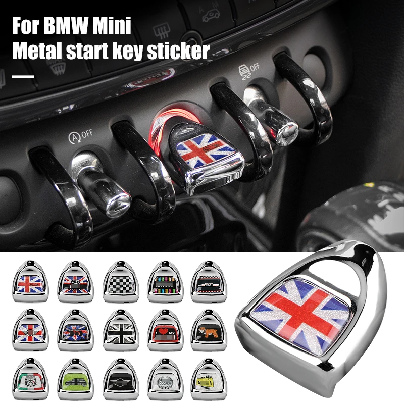 Авто-Стайлинг нажатием одной кнопки машина заводится кнопка наклейка для BMW MINI