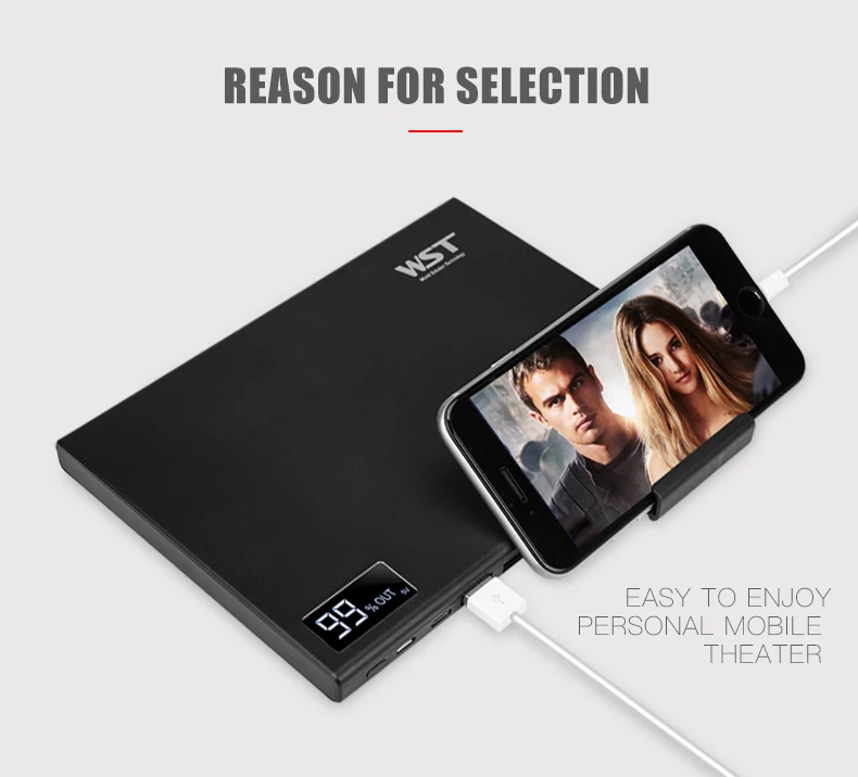 WST power Bank 30000 мАч Внешний аккумулятор-зарядное устройство power bank 30000 мАч Usb C PD цифровой дисплей power Bank Быстрая зарядка 3,0