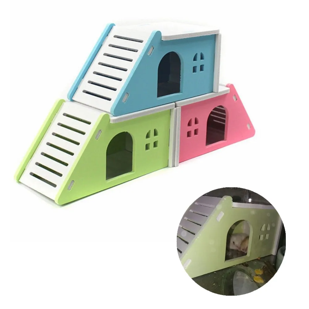 Милый хомяк дом фон с изображением дерева гнезда кровать клетка гнездо ПЭТ Ежик