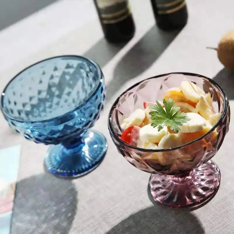 Креативная чаша для мороженого витражная чашка десертная европейская салата