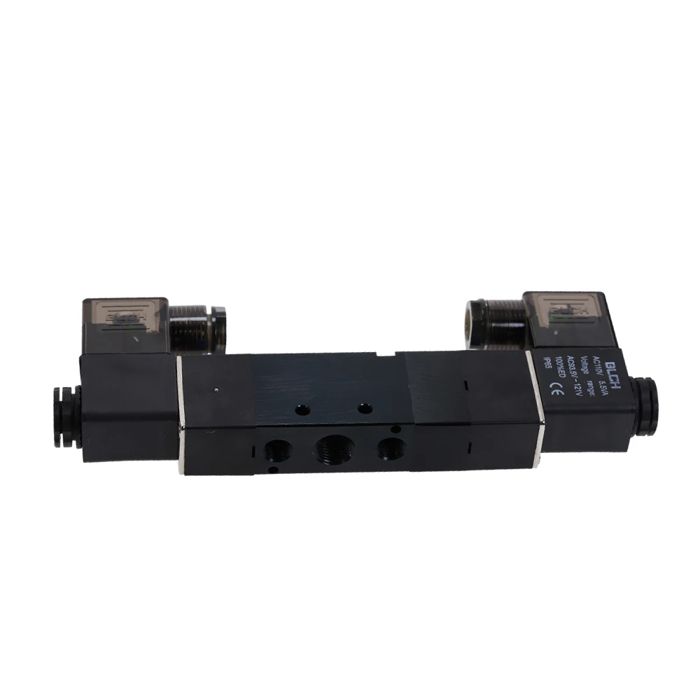 Высокое качество Пневматический электромагнитный воздушный клапан 5 Way 3 позиции