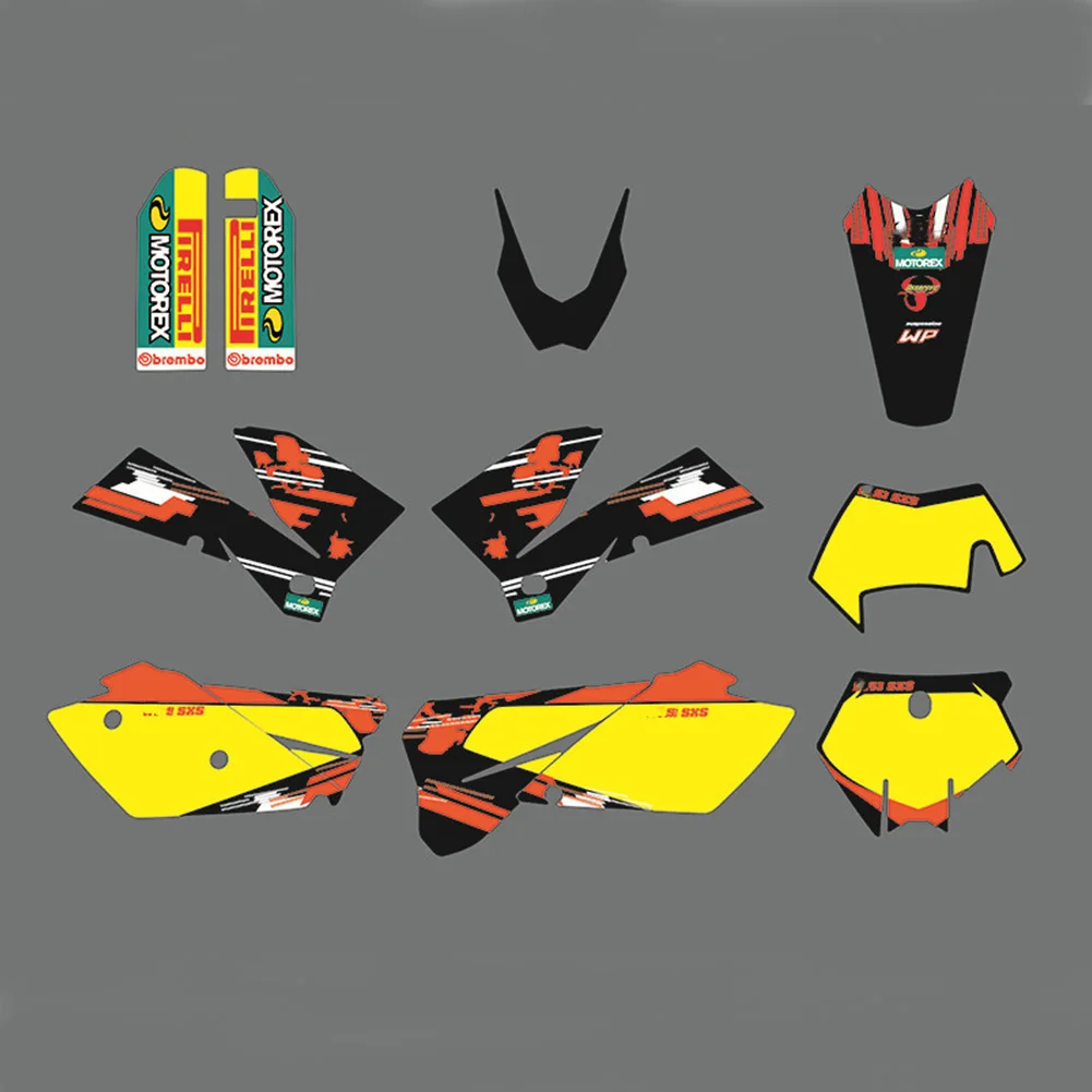 Индивидуальные графические и технические наклейки для мотоциклов KTM 2005 2006 2007 EXC XC