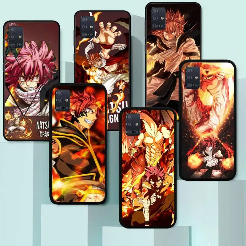 

Fairy Tail Natsu Dragneel Fire Phone Case For Samsung A50 A51 A71 A12 A72 A52 A32 A02 A20E A31 A40 A70 A80 Fundas coque