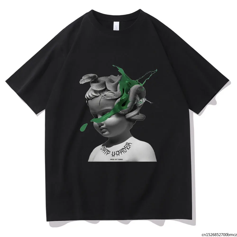 

Summer Women Daily Daily Trendy Style Tshirt Harajuku Dazzle Cool Lil Baby and Gunna Drip Harder Album Pattern Short Sleeve Tees