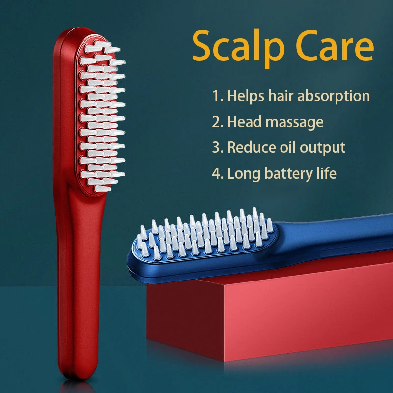 Расческа для роста волос новая вибрационная фототерапия массажная расческа