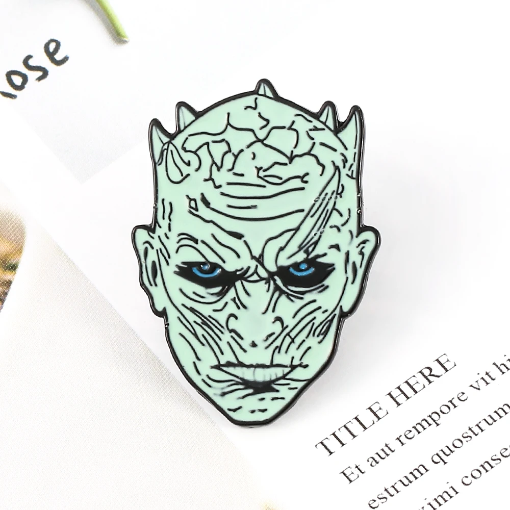 Брошь Игра престолов Ночной король цинковый сплав металлические эмалированные