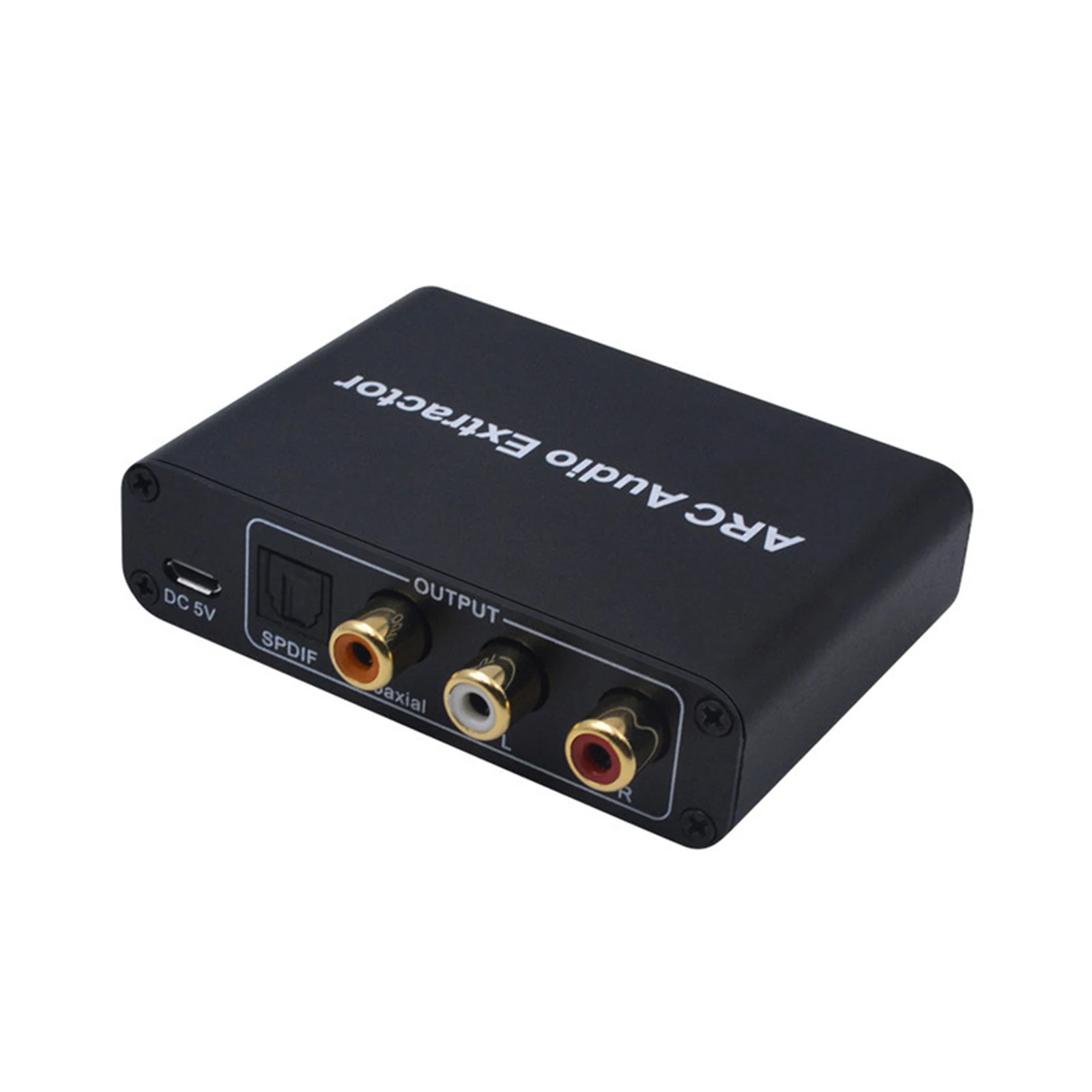 

2021 New ARC To Audio Adapter HDMI-Compatible Audio Return Adapter Fiber Coaxial 3.5mm Audio Output Converter(Black)