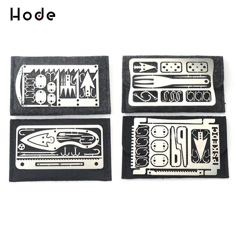 

Outdoor multifunctional fishing hook card fishing card portable fishing and hunting tool wild survival tool fishing equipment