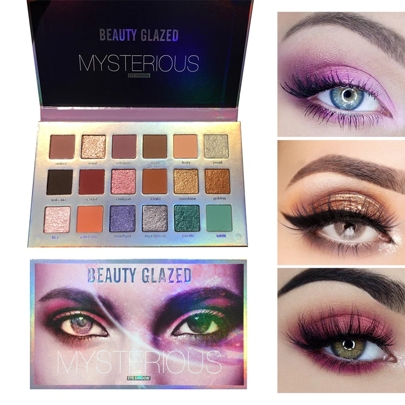 Beauty Glazed 40/18 оттенков тени для век Палитра Мерцающая Женская водостойкие