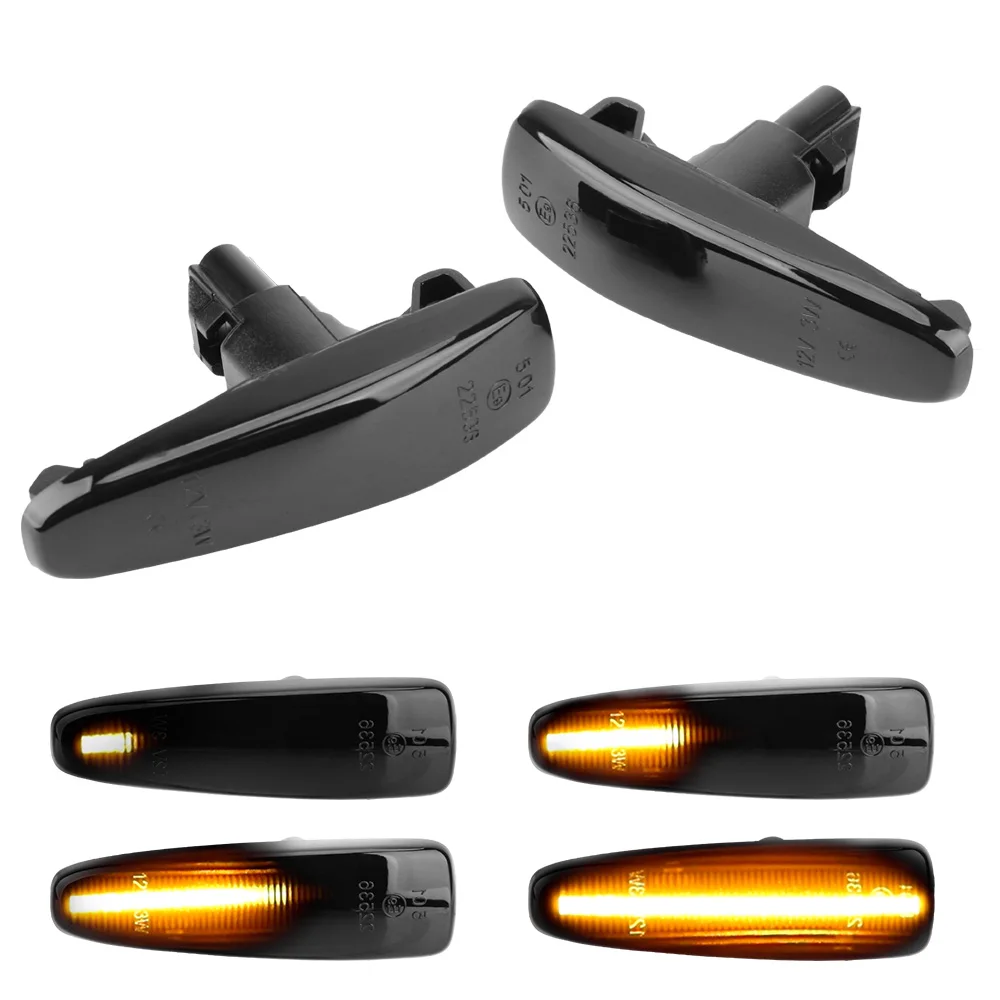 

A Pair Turn Signal Light Blinker Light LED Car Dynamic Side Marker Signal Lamp