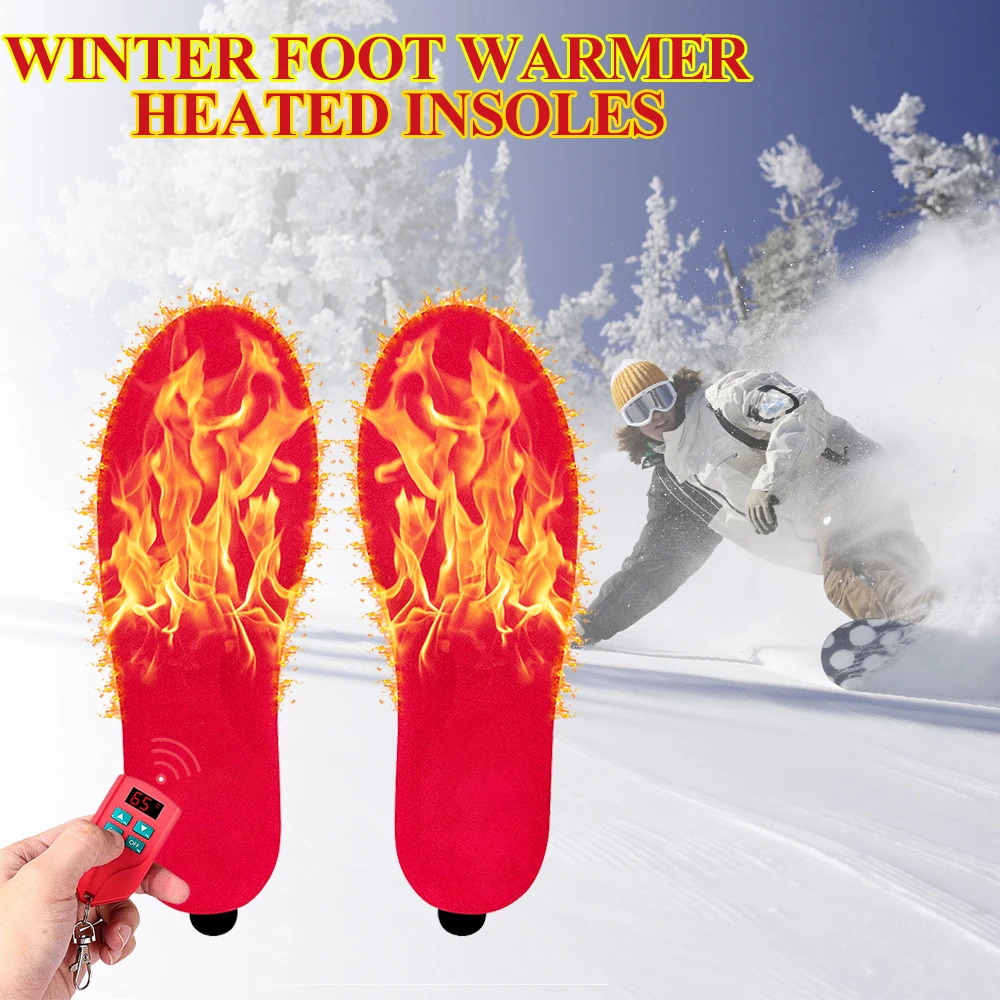 

2000mAh Heated Insoles Arch Supports Orthopedic Shoes Pads Electric Thermal Insert Winter Foot Warmer Man Women Outdoor Warm