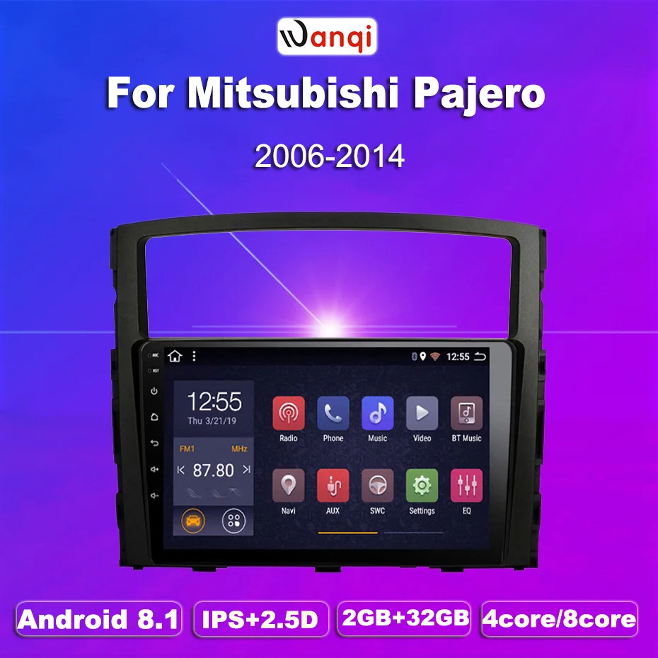 2G ram 32G rom 9 дюймов Android 8 1 Автомобильная dvd навигационная система для Mitsubishi Pajero 2006 2011