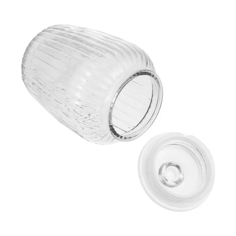 

1pc Durable Multifunctional Transparent Glass Can Sealing Can for Home Hotel