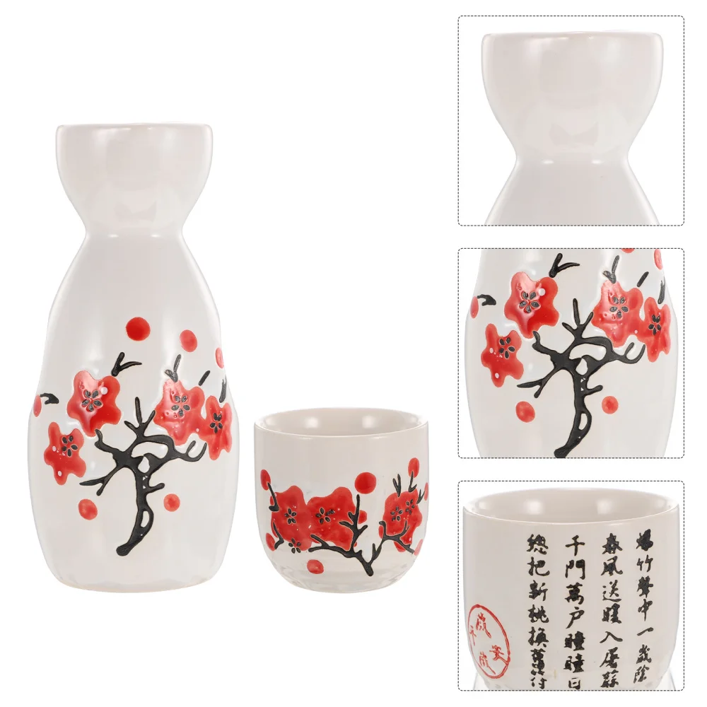 

1 Set of Household Ceramic Cups Practical Sake Serving Set Beautiful Cups