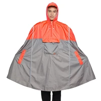 qian portable raincoat mens and womens outdoor poncho backpack reflective design bike climbing travel rain cover