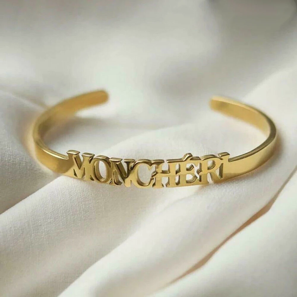 

Sherman Personalized Lady Name Bracelet lady браслеты на Pуку Opening Personalized Nameplate Jewelry