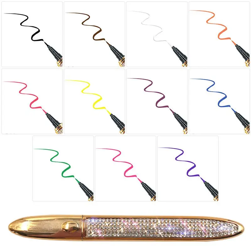 100pcs Lashes Magic Self-adhesive Liquid Eyeliner Glue for Makeup Eyelashes Tool Magnet-free Glue-free Long Lasting Pen Pencil