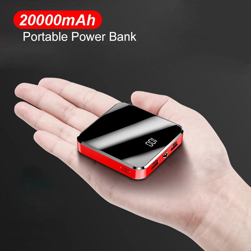 Портативный внешний аккумулятор 20000 мАч быстрое зарядное устройство А для