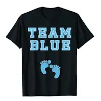 Team Boy Baby Shower Gender Reveal Party Blue Cute Funny T-Shirt Tshirts Casual Funny Cotton Tops Shirts Printed On For Boys