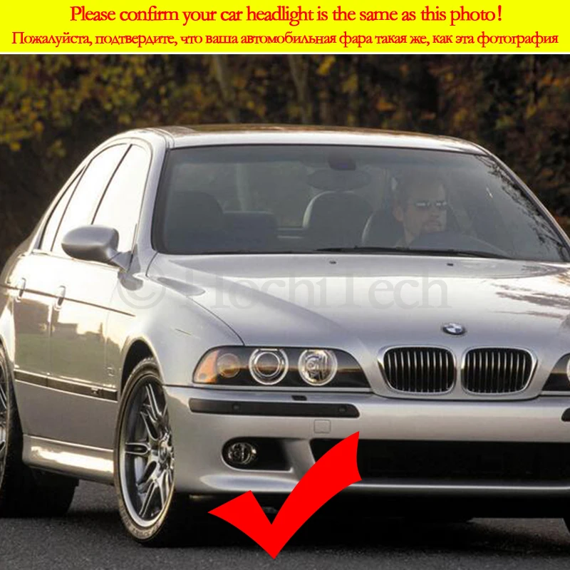 Для BMW 5 серия E39 OEM 2001-200316 цвета RGB Ангельские глазки светодиодный гало кольца RF