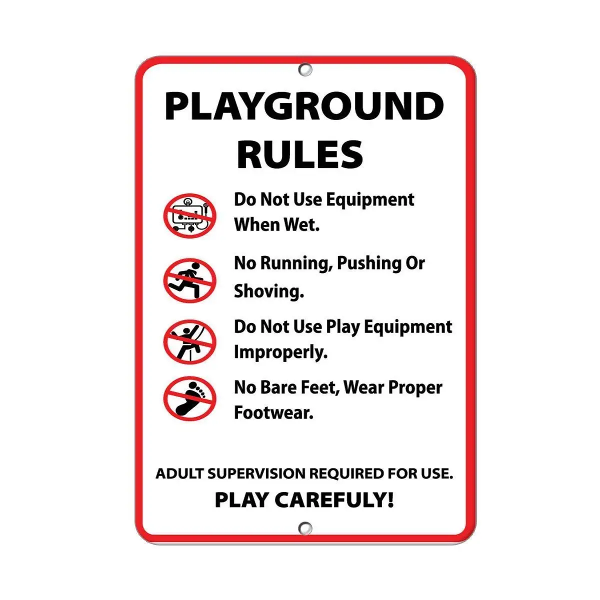 

Guadalupe Ross Metal Playground Rules Activity Sign Park Signs Park Rules Signs Wall Decor Metal Sign 12x8 Inches