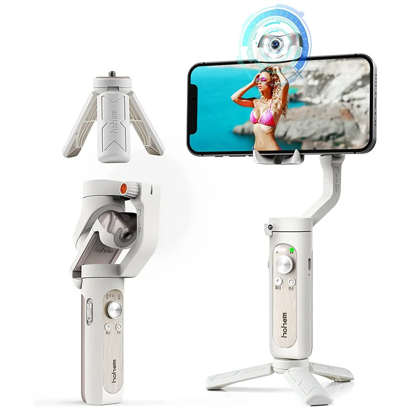 Шарнирный 3 осевой складной Ручной Стабилизатор для смартфона с ИИ визуальным