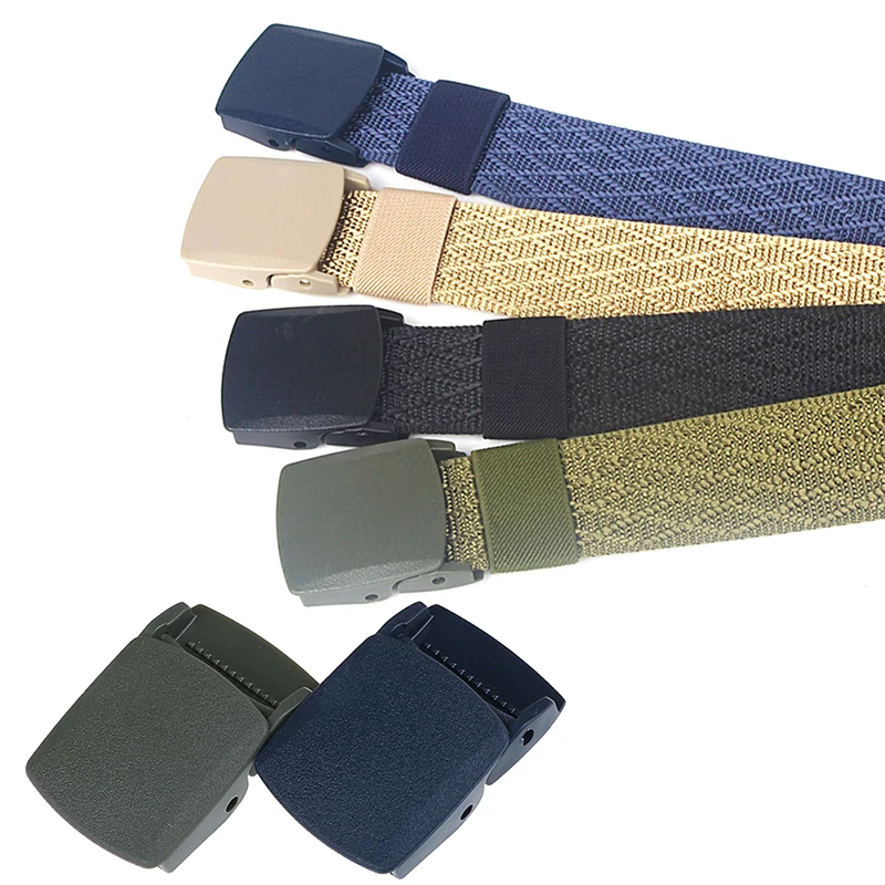 

1PC Plastic Belt Buckle For Men's Belt Canvas Belt DIY Accessories Cosplay Military Adjustable Tied Nylon Webbing 32mm