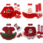 Нарядное рождественское платье для новорожденных девочек, весеннее фатиновое платье для праздника